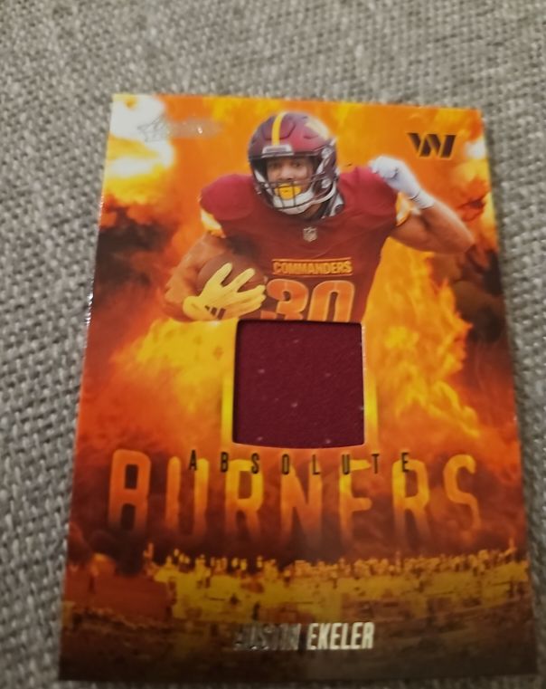 2025 Panini Absolute Football Austin Ekeler Absolute Burners Jersey Relic — front