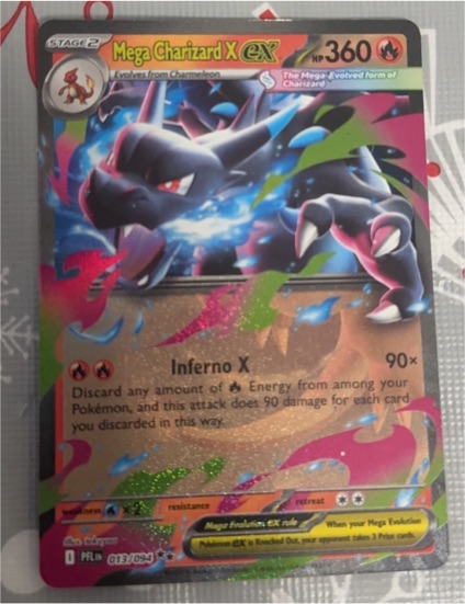 Pokemon TCG Mega Charizard X ex 013/094 Phantasmal Flames — front