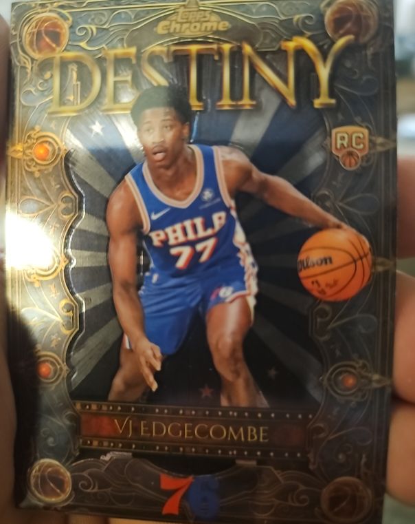 2025-26 Topps Chrome Destiny #D-3 VJ Edgecombe — front