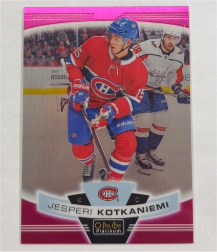 2019-20 O-Pee-Chee Platinum #72 Jesperi Kotkaniemi — front