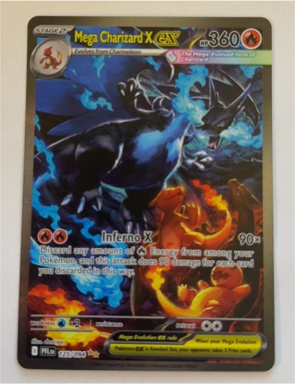 2025 Pokemon Mega Charizard X ex #125/094 — front