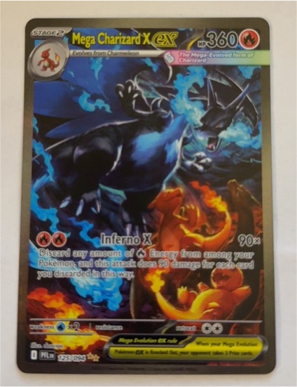 Mega Charizard X ex 125/094 Me02: Phantasmal Flames — front