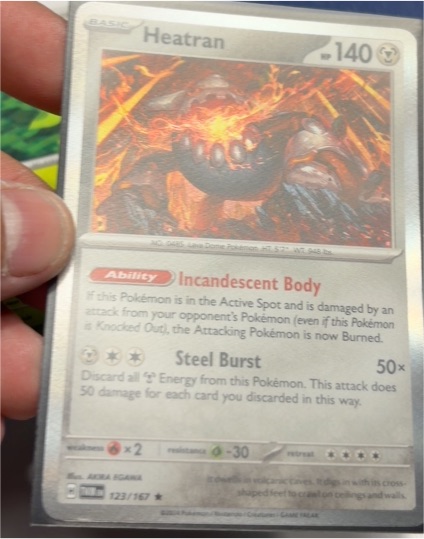 2023 Pokémon TCG Scarlet & Violet Twilight Masquerade #123 Heatran — front