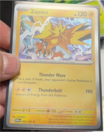 2023 Pokemon Scarlet & Violet Twilight Masquerade #065 Zapdos — front