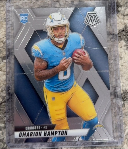 2025 Panini Mosaic #335 Omarion Hampton — front