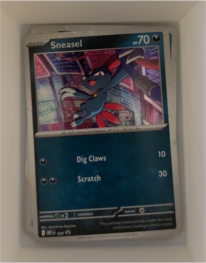Sneasel MEP 020 Phantasmal Flames Cosmos Holo — front