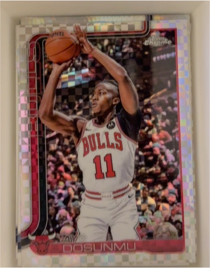 2025-26 Topps Chrome #95 Ayo Dosunmu — front