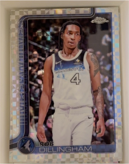 2025-26 Topps Chrome #162 Rob Dillingham — front