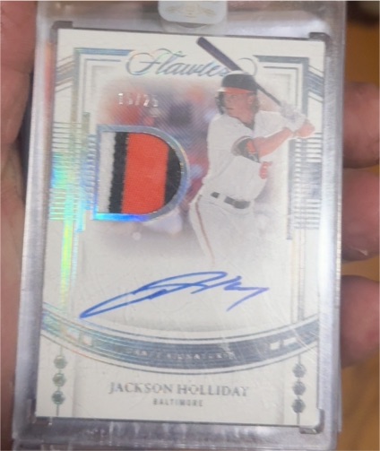 2023 Panini Flawless Draft Signatures #DPA-JH Jackson Holliday — front