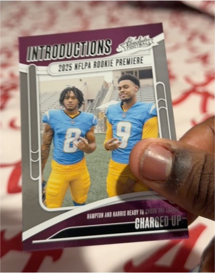 2025 Panini Absolute Introductions #I-OHN Omarion Hampton & Tre Harris — front