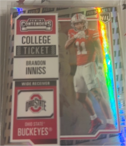 2025 Panini NIL Ohio State Contenders #13 Brandon Inniss Rookie College Ticket — front