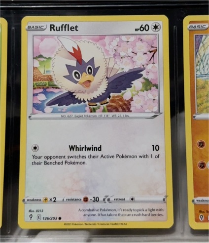 2021 Pokémon Evolving Skies #136 Rufflet — front