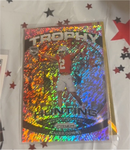 2024 Panini Prizm Draft Picks Trophy Hunting #TH-DM Drake Maye — front