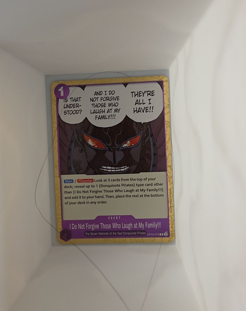 One Piece TCG OP10-078 I Do Not Forgive Those Who Laugh at My Family!!! — front