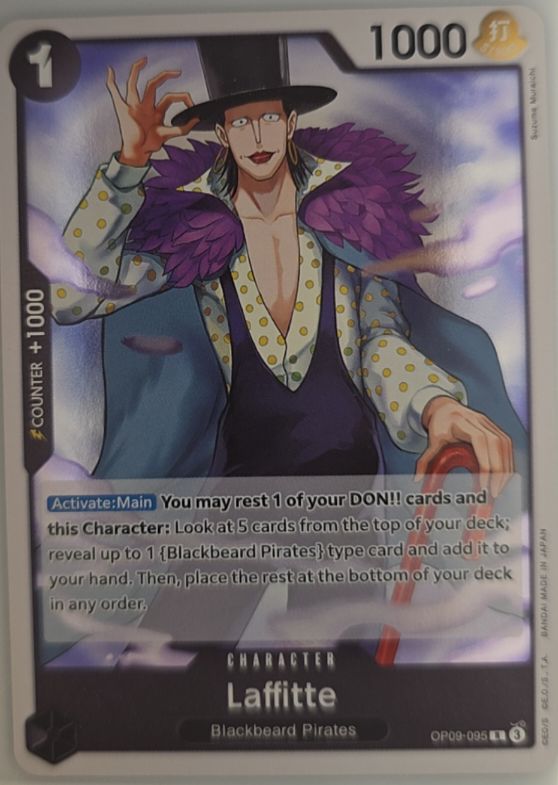 One Piece Emperors in the New World OP09-095 Laffitte — front