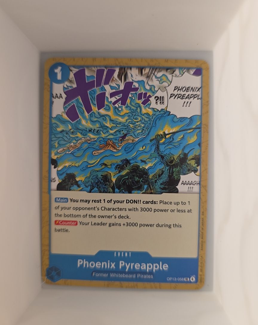 2025 One Piece Card Game OP13-058 Phoenix Pyreapple — front