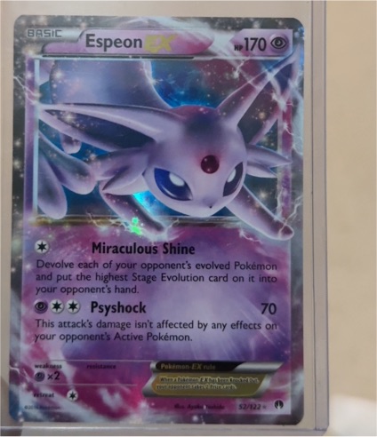 2016 Pokémon XY Breakpoint #52 Espeon EX — front