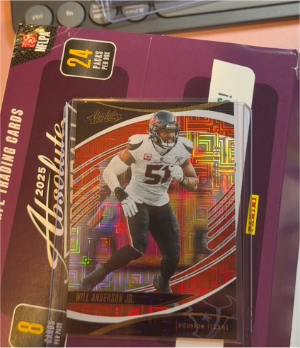 2025 Panini Absolute #8 Will Anderson Jr. — front