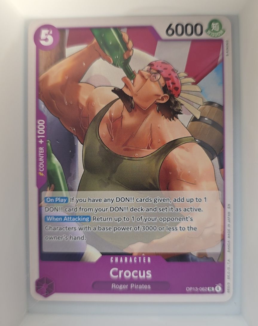 2025 One Piece Card Game OP13-062 Crocus — front