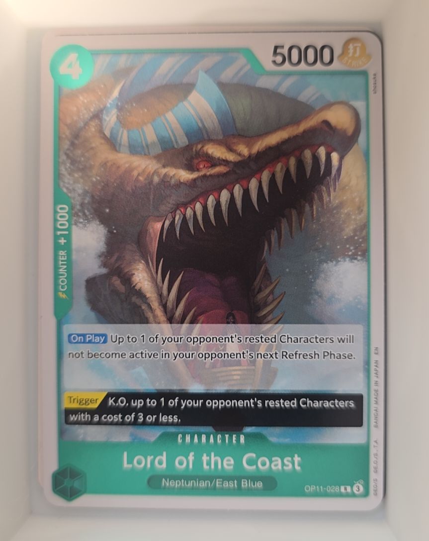 2025 One Piece A Fist of Divine Speed OP11-028 Lord of the Coast — front