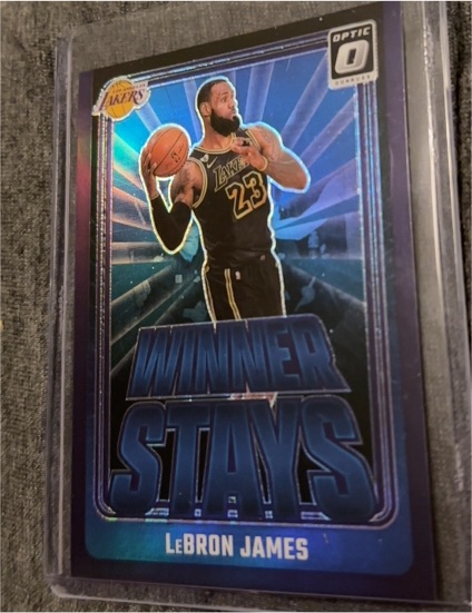 2024-25 Donruss Optic #1 LeBron James Winner Stays Purple — front