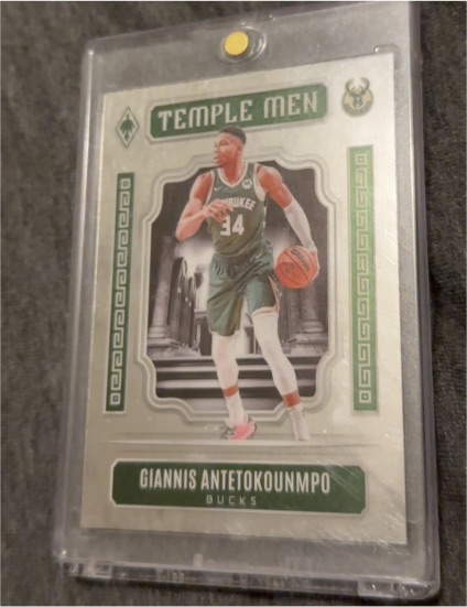 2023-24 Panini Phoenix #18 Giannis Antetokounmpo Temple Men — front