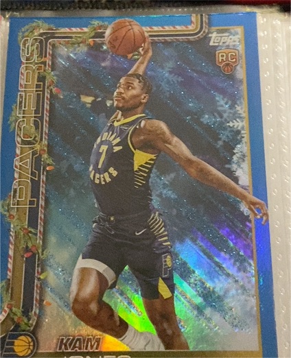 2025-26 Topps Holiday #H198 Kam Jones Rookie — front