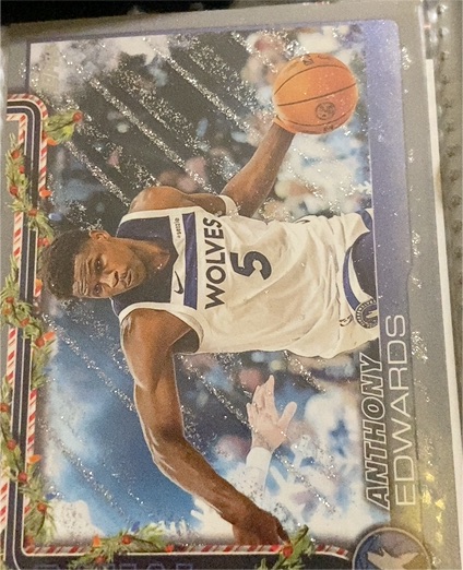 2025-26 Topps Holiday #H84 Anthony Edwards — front