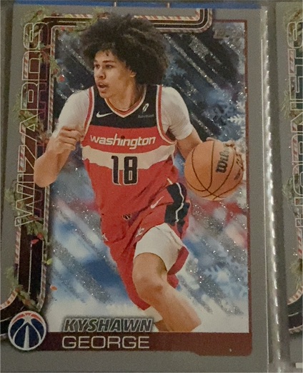 2025-26 Topps Holiday #H77 Kyshawn George — front