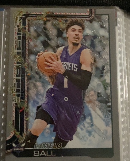 2025-26 Topps Holiday #H53 LaMelo Ball Silver Glitter — front