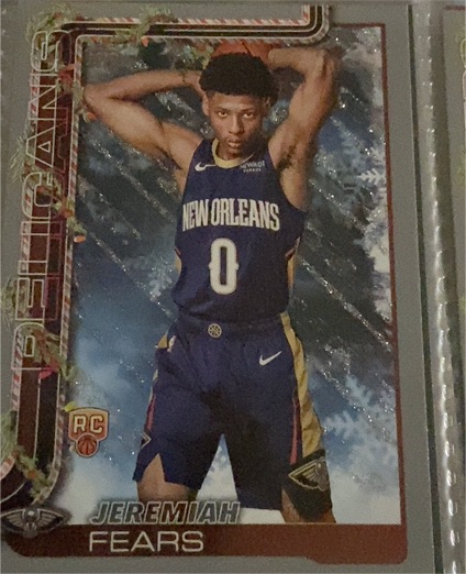 2025-26 Topps Holiday #H167 Jeremiah Fears — front