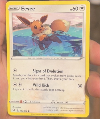2021 Pokémon Shining Fates #52 Eevee — front