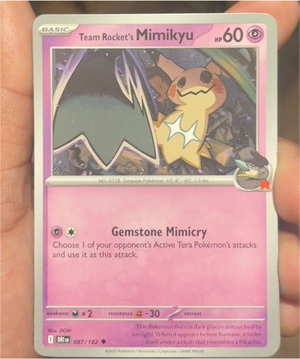 2025 Pokémon SV10: Destined Rivals #087 Team Rocket's Mimikyu — front