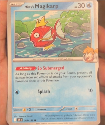2025 Pokémon SV10: Destined Rivals #048 Misty's Magikarp — front