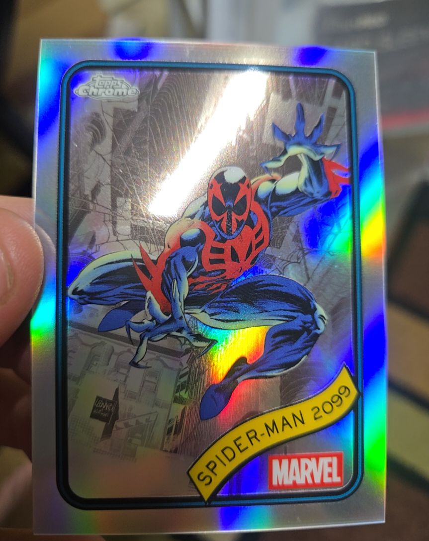 2025 Topps Chrome Marvel #112 Spider-Man 2099 — front