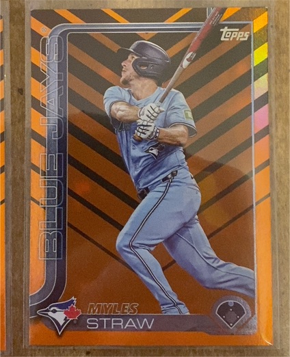 2025 Topps Update #US340 Myles Straw — front