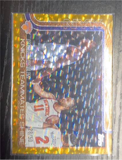 2025-26 Topps #274 Big Apple W: Knicks Teammates Shine Diamante — front