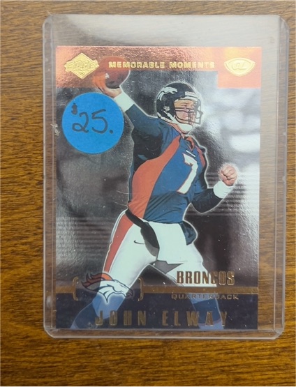 1999 Collector's Edge Advantage Memorable Moments #7 John Elway — front