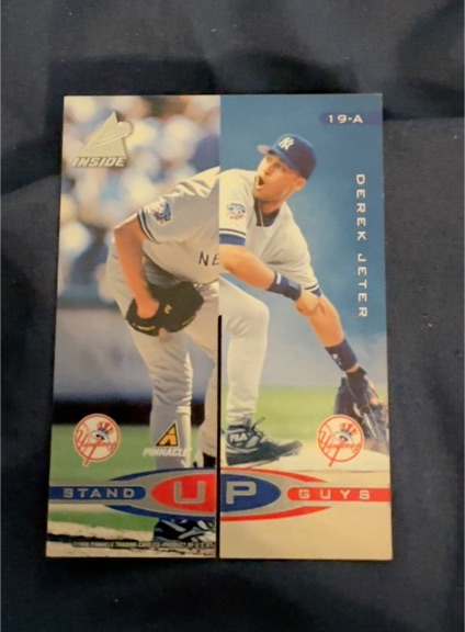 1998 Pinnacle Inside #19-A Derek Jeter Stand Up Guys — front