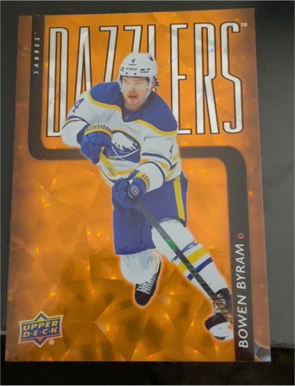 2025-26 Upper Deck Series 1 Dazzlers #DZ-35 Bowen Byram — front