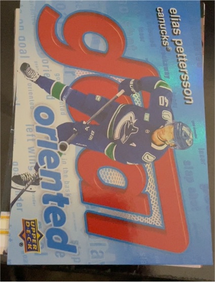 2025-26 Upper Deck Goal Oriented #GO-10 Elias Pettersson — front