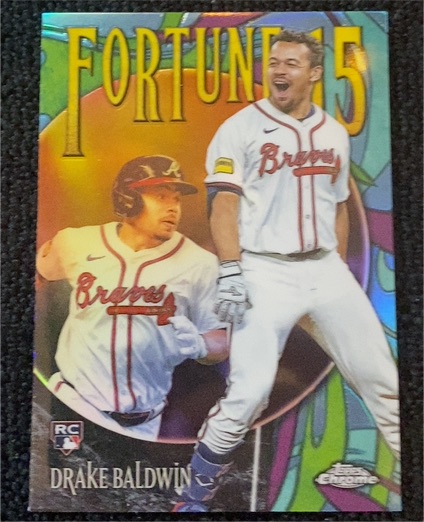 2025 Topps Chrome Update #F15-19 Drake Baldwin Fortune 15 — front