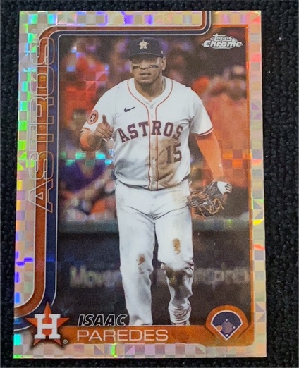 2025 Topps Chrome Update #US195 Isaac Paredes — front