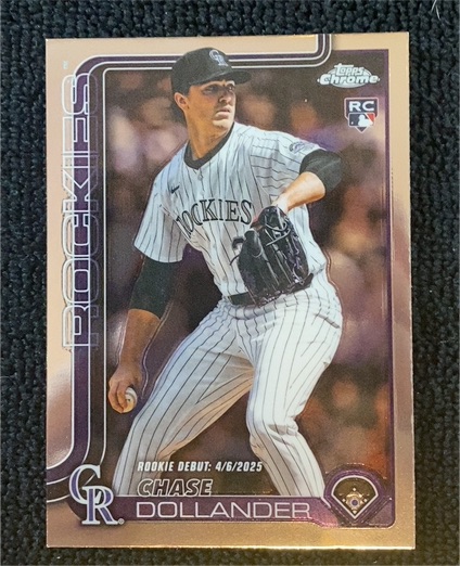 2025 Topps Chrome Update #US259 Chase Dollander — front