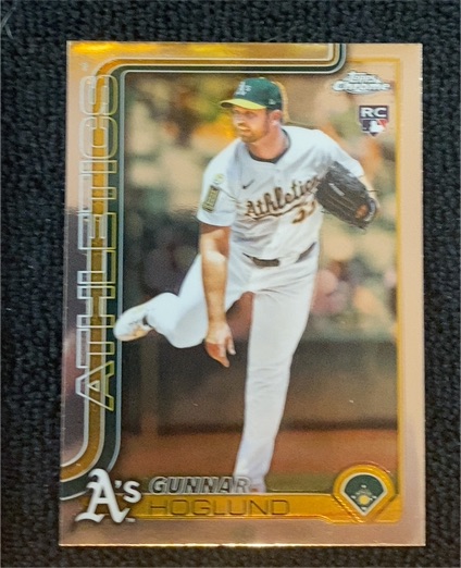 2025 Topps Update Gold /2025 Gunnar Hoglund RC #US254 Athletics Rookie — front