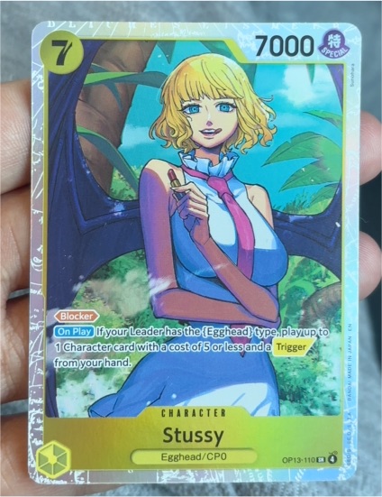 One Piece OP13-110 Stussy Carrying on His Will — front