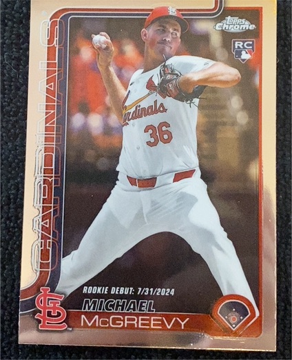 2025 Topps Chrome Update #USC36 Michael McGreevy — front