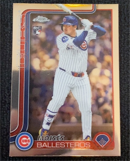 2025 Topps Chrome Update #USC93 Moisés Ballesteros Rookie Cubs — front