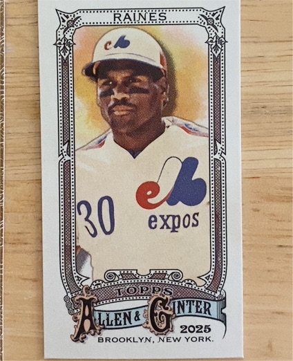2025 Topps Allen & Ginter #333 Tim Raines — front
