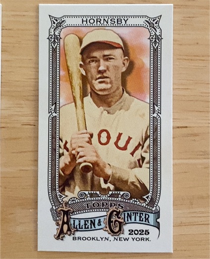 2025 Topps Allen & Ginter Mini #35 Rogers Hornsby — front
